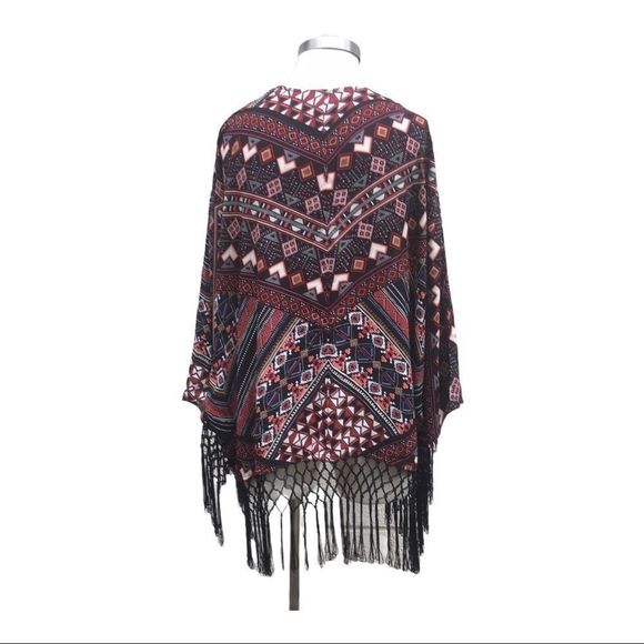 NWT Harper & Liv Marrakech Fringe Kimono. - Picture 6 of 12